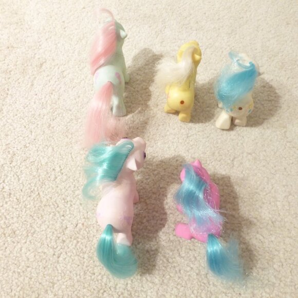 Lot of 5 G1 Vintage My Little Pony Babies (TLC) - Picture 3 of 16